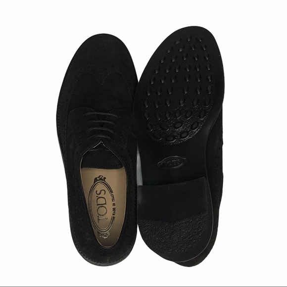 FLASH SALE!! NEW Tod's Mens or Womens Dark Brown Suede Oxfords - Picture 9 of 15